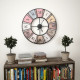 Horloge murale vintage avec mouvement à quartz 60 cm xxl 