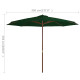 Parasol avec mât en bois 350 cm - Couleur au choix 
