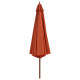Parasol mobilier de jardin avec mât en bois 350 cm orange helloshop26 02_0008130 