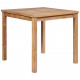 Table de jardin bois solide de teck - Taille au choix 80 cm