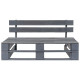 Banc de jardin meuble de patio d'extérieur terrasse palette de jardin bois gris helloshop26 02_0011836 