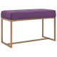 Banc 80 cm velours - Couleur au choix 