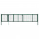 Portail de jardin acier 500 x 75 cm vert 