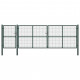 Portail de jardin acier 500 x 150 cm vert 