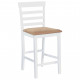 Chaises de bar 2 pcs tissu - Couleur au choix Blanc