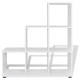 Étagère design bibliothèque/étagère 107 cm blanc 