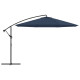 Parasol meuble de jardin en porte-à-faux 3,5 m bleu helloshop26 02_0008603 