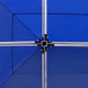 Tente de réception pliable Aluminium 6 x 3 m Bleu 