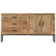 Buffet 140x35x75 cm bois de manguier massif 