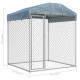 Chenil extérieur cage enclos parc animaux chien d'extérieur avec toit pour chiens 225 cm  02_0000324 