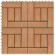 Carreaux de terrasse 22 pcs 30 x 30 cm 2 m² wpc - Couleur au choix Teck