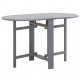 Table de jardin gris 120x70x74 cm bois d'acacia massif 