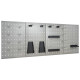 Panneaux perforés muraux 4 pcs 40x58 cm acier 