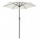 Parasol 200x211 cm aluminium - Couleur au choix Sable-blanc