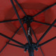 Parasol Terre cuite 200x211 cm Aluminium 