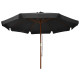 Parasol avec mât en bambou 330 cm - Couleur au choix Anthracite