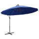 Parasol suspendu Bleu 3 m Mât en aluminium 