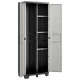 Armoire de rangement polyvalente gear noir et gris 182 cm 