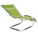 Transat chaise longue bain de soleil lit de jardin terrasse avec oreiller aluminium et textilène - Couleur au choix 
