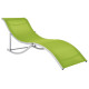 Lot de deux chaises longues pliables textilène vert helloshop26 02_0011954 