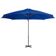 Parasol déporté avec mât en aluminium 300 cm bleu helloshop26 02_0008491 