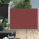 Auvent latéral rétractable de patio 100x500 cm - Couleur au choix Marron