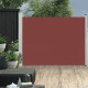 Auvent latéral rétractable de patio 140x500 cm - Couleur au choix Marron