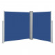 Auvent latéral rétractable 140 x 600 cm - Couleur au choix Bleu