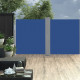 Auvent latéral rétractable 160 x 600 cm - Couleur au choix Bleu