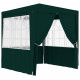 Tente de réception avec parois latérales 2x2 m vert 90 g/m² - Couleur au choix Vert