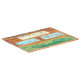 Dessus de table carré bois de récupération - Dimensions au choix 90 cm