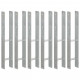 Piquets de clôture 6 pcs argenté 9x6x60 cm acier galvanisé 