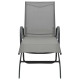 Transat chaise longue bain de soleil lit de jardin terrasse meuble d'extérieur acier et textilène helloshop26 02_0012241 