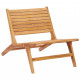 Chaise de jardin bois de teck solide 