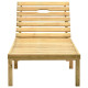 Chaise longue bois de pin imprégné 