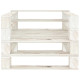 Fauteuil palette de jardin bois 80 x 67,5 x 60,8 cm blanc helloshop26 02_0011872 