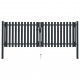 Portail de clôture à double porte acier 306x175 cm anthracite 