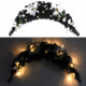 Arche de Noël avec lumières LED Noir 90 cm PVC 
