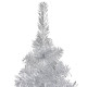 Sapin de Noël artificiel avec support Argenté 152 cm PET 