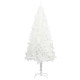 Sapin de Noël artificiel avec support Blanc 210 cm PE 