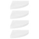 Étagères d'angle flottantes 4pcs blanc brillant 35x35x3,8cm mdf 