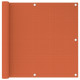 Écran de balcon 90x500 cm pehd - Couleur au choix Orange