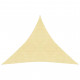 Voile d'ombrage 160 g/m² beige 3x3x3 m pehd 