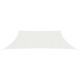 Voile toile d'ombrage parasol 160 g/m² blanc 4/5 x 3 m pehd  
