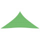 Voile toile d'ombrage parasol triangulaire 160 g/m² pehd 4 x 5 x 5 m - Couleur au choix Vert-clair