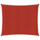 Voile d'ombrage 160 g/m² rouge 2,5x3 m pehd 