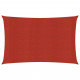 Voile d'ombrage 160 g/m² rouge 2,5x4,5 m pehd 