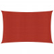 Voile d'ombrage 160 g/m² rouge 3x4,5 m pehd 