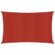 Voile d'ombrage 160 g/m² rouge 3x5 m pehd 