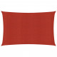 Voile d'ombrage 160 g/m² rouge 5x7 m pehd 